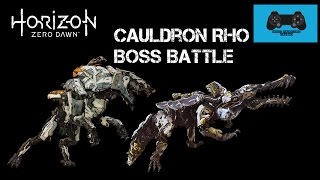 Horizon Zero Dawn: Cauldron RHO Boss Battle - Snapmaw and Ravager