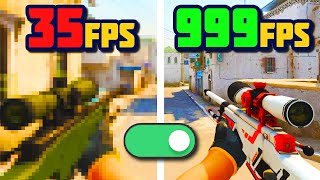 ? ПОВЫШЕНИЕ ФПС в КС ГО на СЛАБОМ ПК ✔️ +999 ФПС?!! КаК ?  Увеличение ФПС в ИГРАХ!!!