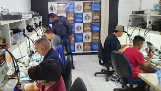 83° turmas do curso pratico de reparos em placas e troca de vidro de smartphones.