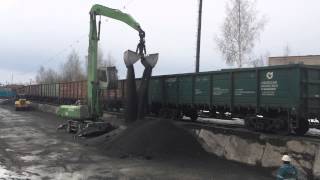 Грейфер Arden BA553R для перегрузки щебня и выгрузка вагонов