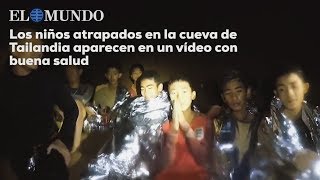 Los niños atrapados en la cueva de Tailandia aparecen en un vídeo con buena salud