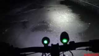 Вело фары 3xCREE XML T6 и 1xCREE XML T6 Тест и Сравнение!