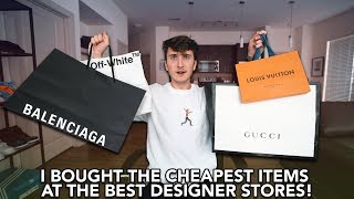 I Bought The CHEAPEST Items From Gucci, "OFF-WHITE", Louis Vuitton & Balenciaga!