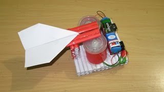 How to Make a Simple Paper Rocket Launcher - Easy paper plane launcher Tutorials