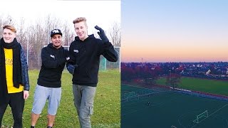 FUSSBALL CHALLENGE AUS DER LUFT! ft. AimBrot & ViscaBarca