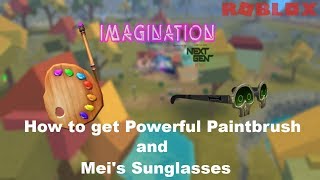 HOW TO GET THE POWERFUL PAINTBRUSH AND MEI'S SUNGLASSES (IMAGINATION EVENT) - Roblox