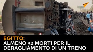 Egitto, almeno 32 morti per il deragliamento di un treno
