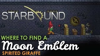 Where to find a Moon Emblem in Starbound