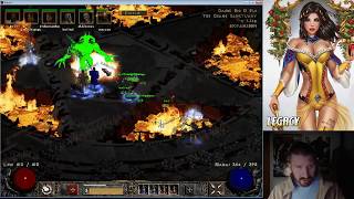 AMAZING HARDCORE DUEL - BARB vs PALADIN - Diablo 2