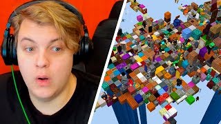 Пятёрка Смотрит: 100 игроков получают каждые 30 секунд случайный предмет в Minecraft
