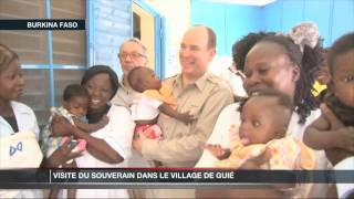Visite de SAS Le Prince Albert II de Monaco dans le village de Guié (Burkina Faso)
