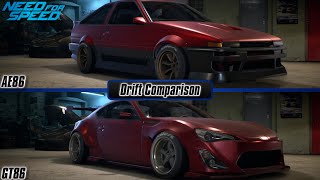 Need For Speed 2015: Toyota AE86 vs. Toyota GT86 (Drifting Comparison)