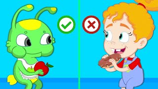 [NOUVEL ÉPISODE] La malbouffe contre les aliments sains chez Groovy le Martien - Lunchbox Challeng