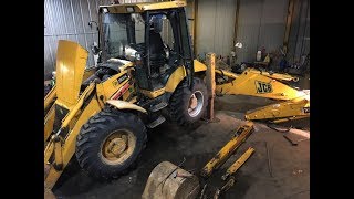 ?Быстрый Ремонт гидроцилиндра челюсти погрузчика JCB?Изготовление НОВОГО штока?