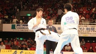 ‪【新極真会】第28回全日本ウエイト制大会 ３位決定戦 SHINKYOKUSHINKAI KARATE