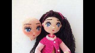 Como bordar ojos muñeca Livia amigurumis By Petus PRIMERA PARTE