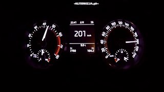 Skoda Rapid 1.4 TSI 125 hp DSG  acceleration 0-100 km/h, 0-200 kmh, 0-400 m racelogic