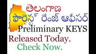 TSPSC Forest Range Officer Prelimenary Keys Release Today Must  watch now BY SRINIVAS Mech