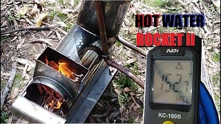 Hot Water Rocket Stove II  - BUILD-