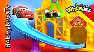 Wheelies Roller Coaster with Lightning McQueen on HobbyKidsTV