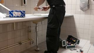 Delabie Tempomatic elektronisen hanan asennus. Tuotenro 440000