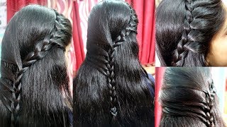 New French Hair Style with Five Side Braids | French choti | New Hair Style Video 2017