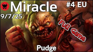 Miracle [Liquid] plays Pudge!!! Dota 2 Full Game 7.21