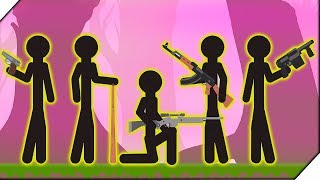 СТИКМЕНЫ В БАТЛ РОЯЛЕ Игра Last Stickman Battle Royale  Игры андроид