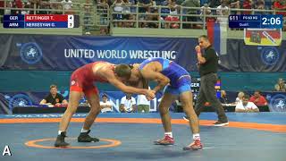 Qual. FS - 63 kg: T. RETTINGER (GER) df. G. NERSESYAN (ARM) by VPO1, 13-7