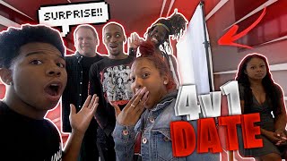 ME AND MY SISTER SET MY MOM ON 4 BLIND DATES! *without seeing them*