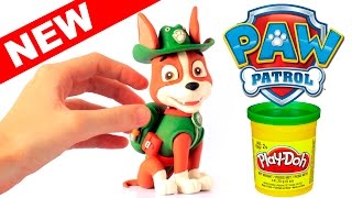 TRACKER New Paw Patrol Pup stop motion play doh claymation animation video patrulla canina