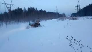 Самодельный снегоход с двигателем урал