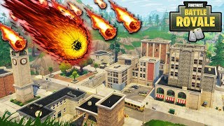 IT’S APRIL 18TH, IS TILTED TOWERS DESTROYED BY THE METEOR YET?!?! (Fortnite Battle Royale)