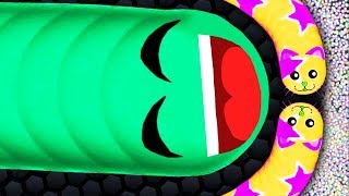 Wormate.io Best Trolling Snake vs Giant Record Worms (Epic Wormateio Gameplay/Moments)