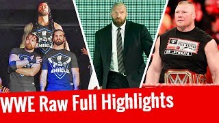 Roman Reigns Returns | Triple H In Team Raw | WWE Raw Highlights 11/13/2017 13 November 2017