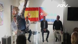 Eliécer Avila, encuentro con el exilio cubano radicado en España
