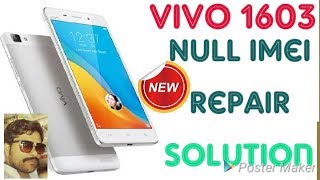 Vivo 1603 null imei repair