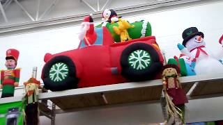 Christmas decorations at Walmart 2017