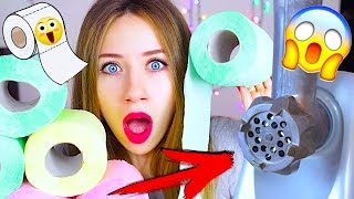 ЧТО ЕСЛИ СУНУТЬ ... МЯСОРУБКА VS ТУАЛЕТНАЯ БУМАГА ЧЕЛЛЕНДЖ - ЧТО ТО ПОШЛО НЕ ТАК | Elli Di