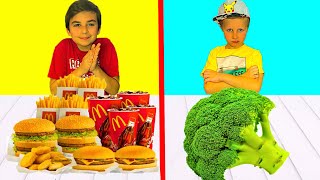 Мама ЗАПРЕТИЛА вредную еду ! Дети не хотят есть суп! Для детей kids children