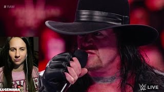 WWE Raw 3/27/17 Undertaker face to face with Roman Reigns