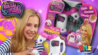 ROBOT PAINTS MY NAILS!! NEW Easy Nails Nail Spa | Unboxing & Play! | Nail Art: Polish & Glitter