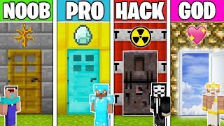 Minecraft - NOOB vs PRO vs HACKER vs GOD : SECRET DOOR in Minecraft ! Animation