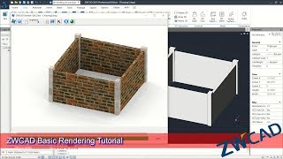 ZWCAD 2019 Basic Rendering Tutorial For Beginner
