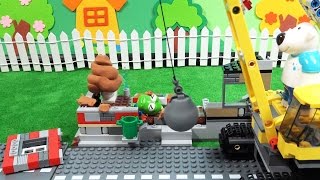 레고 시티 데몰리션 현장에서 똥대장 크롱의 운명은 ❤ 뽀로로 장난감 애니 ❤ Pororo Toy Video