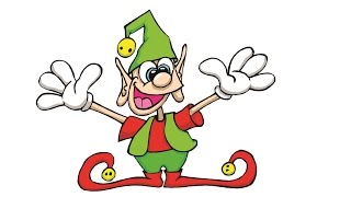 How to Draw a Christmas elf / Как нарисовать новогоднего эльфа