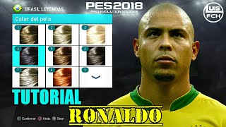 TUTORIAL COMPLETO | COMO CREAR A RONALDO EN PES 2018 | HOW TO CREATE | FACE & STATS | LuisFCH