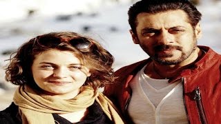 Tiger Zinda Hai - Salman Khan With Playboy Model Ronja Forcher On Sets