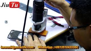 How To Separate iPhone X XS XR XS Max Back Cover & DIY Logo Engraving With Fiber Laser Machine