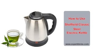 How to use Sheffield Cordless Electric Kettle HD in Hindi